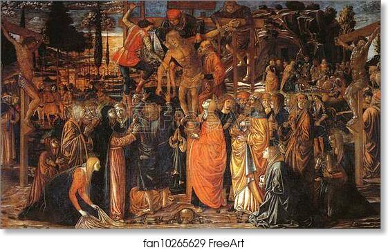 Free art print of Descent from the Cross by Benozzo Gozzoli