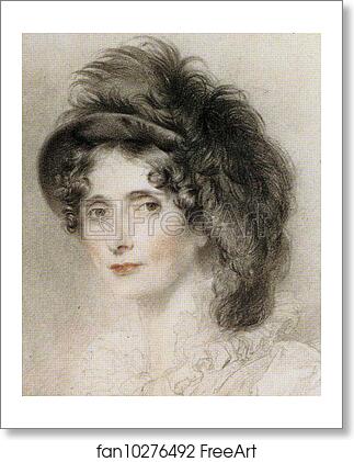Free art print of Elizabeth, Duchess of Devonshire. Detail by Sir Thomas Lawrence