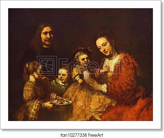 Free art print of Portrait of a Family by Rembrandt Harmenszoon Van Rijn Free art print of Portrait of a Family by Rembrandt Harmenszoon Van Rijn
