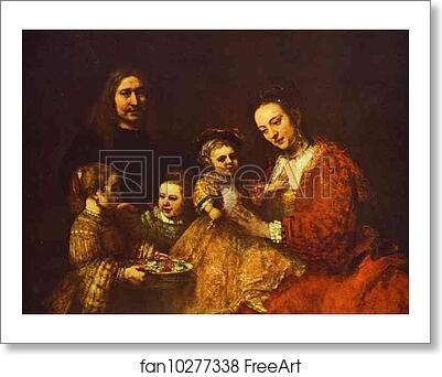 Free art print of Portrait of a Family by Rembrandt Harmenszoon Van Rijn