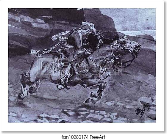 Free art print of Rider. Illustration for The Demon by Mikhail Lermontov by Mikhail Vrubel Free art print of Rider. Illustration for The Demon by Mikhail Lermontov by Mikhail Vrubel
