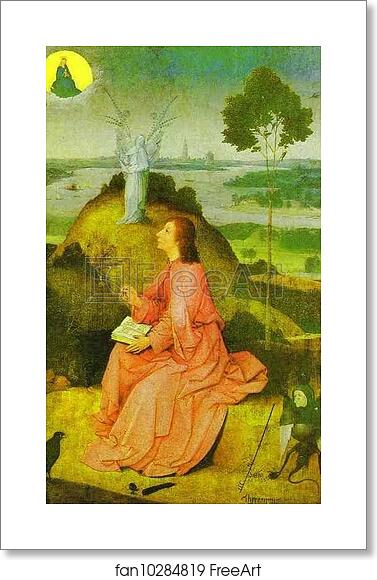 Free art print of St. John the Evangelist on Patmos by Hieronymus Bosch Free art print of St. John the Evangelist on Patmos by Hieronymus Bosch