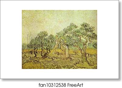 Free art print of The Olive Orchard by Vincent Van Gogh