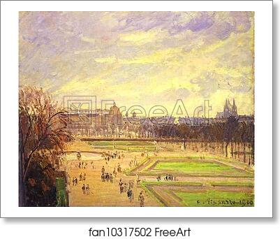 Free art print of Gardens of Tuileries (Jardin des Tuileries) by Camille Pissarro Free art print of Gardens of Tuileries (Jardin des Tuileries) by Camille Pissarro