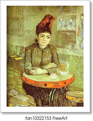 Free art print of Agostina Segatori in the Café du Tambourin by Vincent Van Gogh