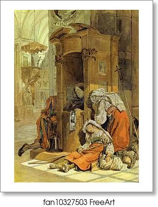Free art print of Confession of an Italian Woman by Karl Brulloff