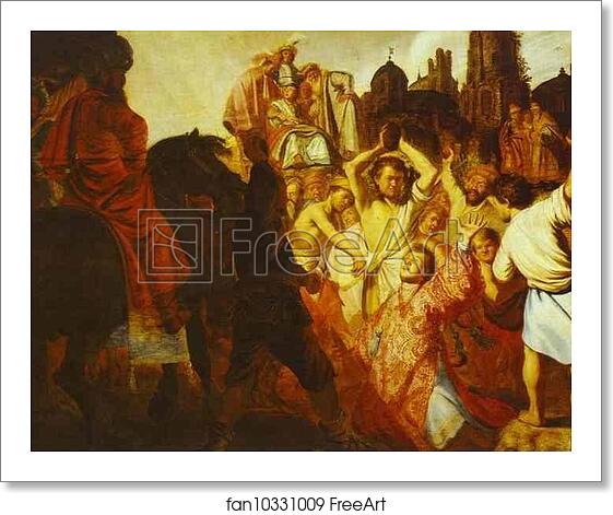 Free art print of The Martyrdom of St. Stephen by Rembrandt Harmenszoon Van Rijn Free art print of The Martyrdom of St. Stephen by Rembrandt Harmenszoon Van Rijn