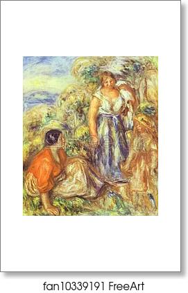 Free art print of Two Women and a Child by Pierre-Auguste Renoir
