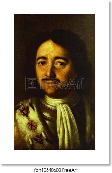 Free art print of Portrait of Peter the Great by Aleksey Antropov