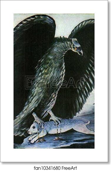 Free art print of Eagle with Hare by Niko Pirosmani Free art print of Eagle with Hare by Niko Pirosmani
