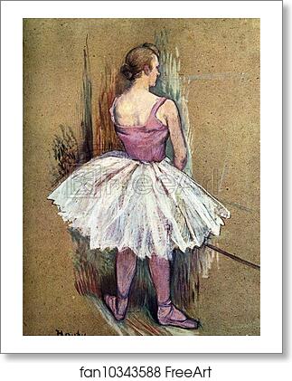 Free art print of Standing Dancer by Henri De Toulouse-Lautrec
