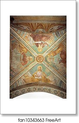Free art print of Tabernacle of the Madonna delle Tosse: Four Evangelists by Benozzo Gozzoli