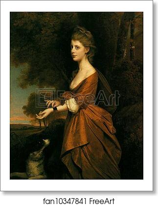 Free art print of Portrait of a Girl in a Tawny-Colored Dress by Joseph Wright Of Derby