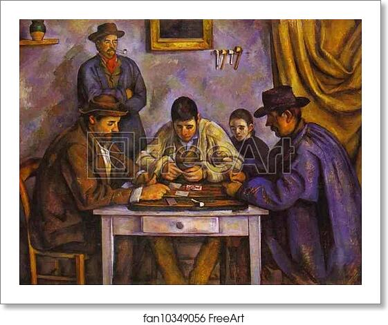 Free art print of Card Players by Paul Cézanne Free art print of Card Players by Paul Cézanne