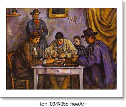 Free art print of Card Players by Paul Cézanne