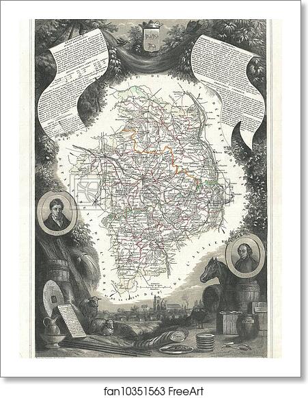 Free art print of Dept. du Cher. by Victor Jules Levasseur Free art print of Dept. du Cher. by Victor Jules Levasseur