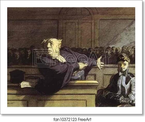 Free art print of The Defender by Honoré Daumier Free art print of The Defender by Honoré Daumier