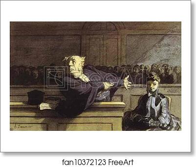 Free art print of The Defender by Honoré Daumier