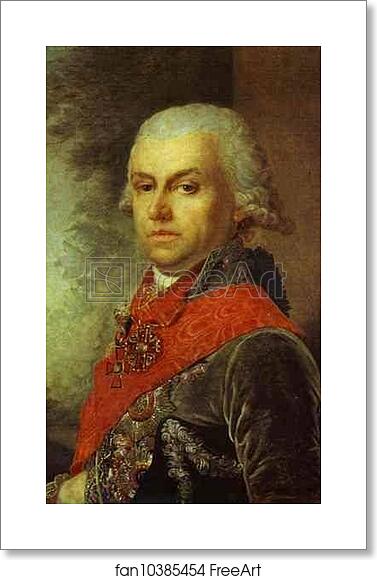 Free art print of Portrait of D. P. Troschinsky by Vladimir Borovikovsky Free art print of Portrait of D. P. Troschinsky by Vladimir Borovikovsky