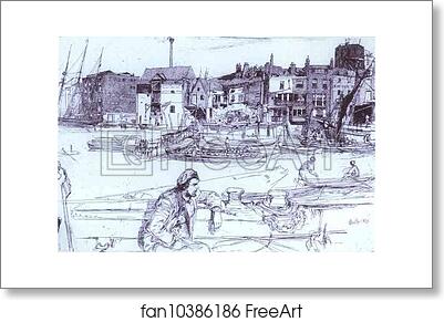 Free art print of Black Lion Wharf by James Abbott Mcneill Whistler