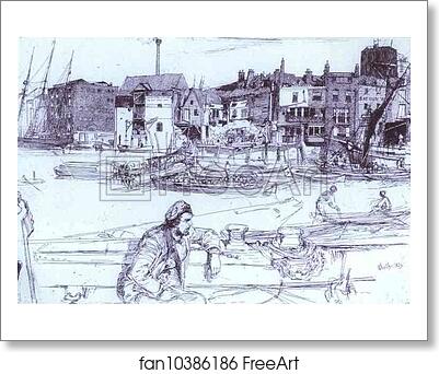 Free art print of Black Lion Wharf by James Abbott Mcneill Whistler Free art print of Black Lion Wharf by James Abbott Mcneill Whistler