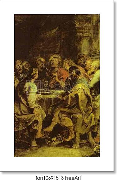 Free art print of The Last Supper by Peter Paul Rubens
