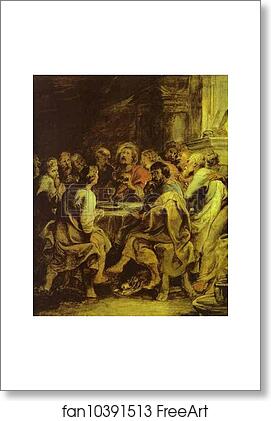 Free art print of The Last Supper by Peter Paul Rubens