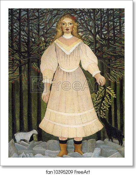 Free art print of Young Girl in Pink by Henri Rousseau Free art print of Young Girl in Pink by Henri Rousseau