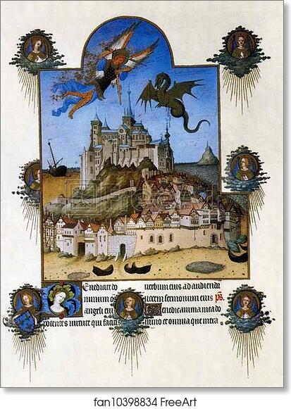 Free art print of Les trÄ�s riches heures du Duc de Berry. St. Michael by Limbourg Brothers