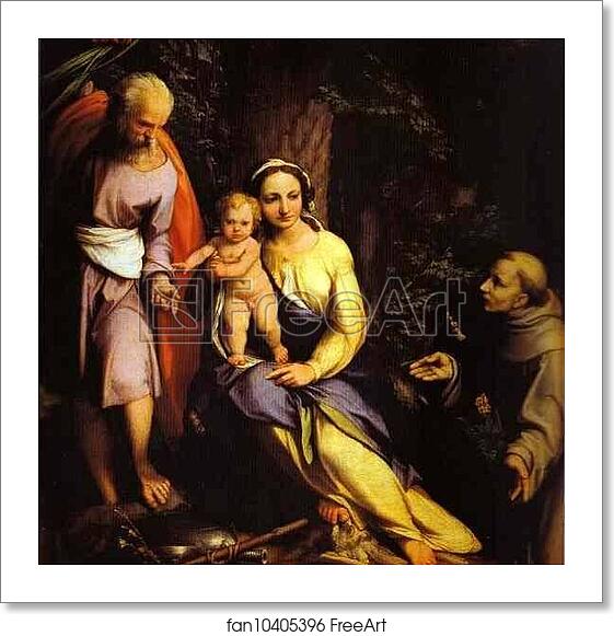 Free art print of The Rest on the Flight into Egypt by Correggio