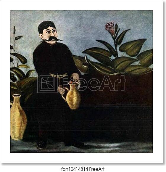 Free art print of Sarkis Pouring Wine by Niko Pirosmani Free art print of Sarkis Pouring Wine by Niko Pirosmani
