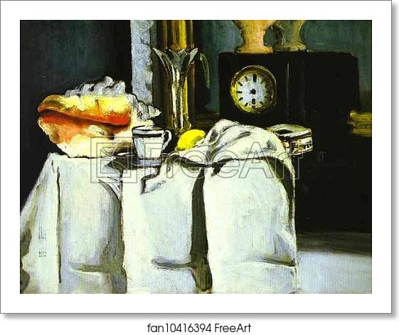 Free art print of The Black Clock by Paul Cézanne Free art print of The Black Clock by Paul Cézanne
