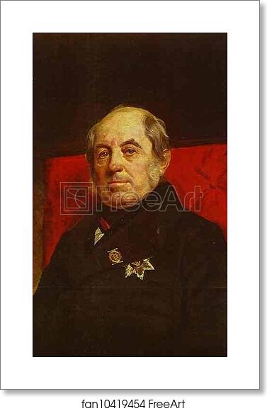 Free art print of Portrait of S. G. Likhonin by Karl Brulloff