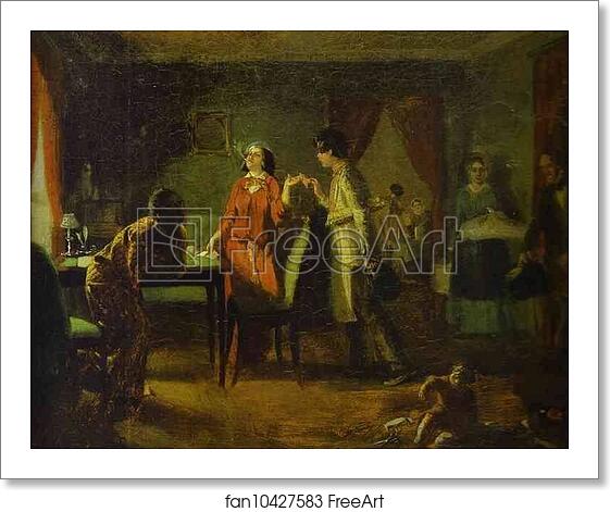 Free art print of Fashionable Wife ("Lioness'). Sketch by Pavel Fedotov Free art print of Fashionable Wife ("Lioness'). Sketch by Pavel Fedotov