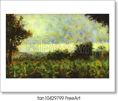 Free art print of Landscape by Georges Seurat