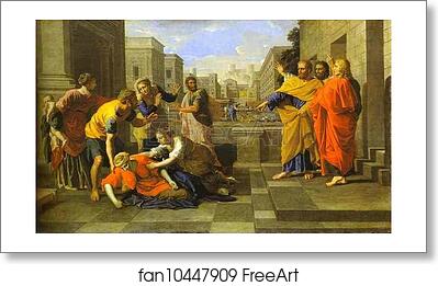 Free art print of The Death of Sapphira by Nicolas Poussin Free art print of The Death of Sapphira by Nicolas Poussin