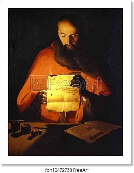 Free art print of St. Jerome Reading by Georges De La Tour Free art print of St. Jerome Reading by Georges De La Tour