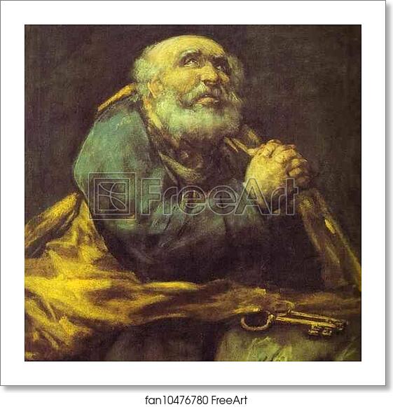 Free art print of St. Peter Repentant by Francisco De Goya Y Lucientes Free art print of St. Peter Repentant by Francisco De Goya Y Lucientes