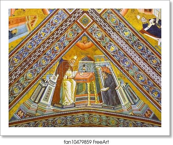 Free art print of Vault of the Doctors of the Church, St. Jerome by Giotto Free art print of Vault of the Doctors of the Church, St. Jerome by Giotto