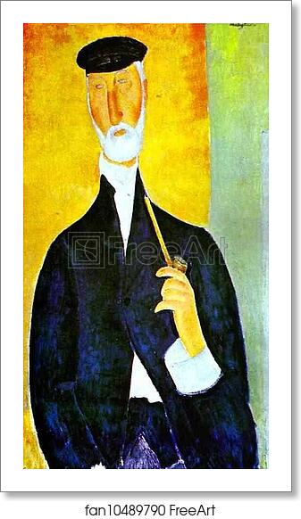 Free art print of Man with Pipe (The Notary of Nice) by Amedeo Modigliani Free art print of Man with Pipe (The Notary of Nice) by Amedeo Modigliani