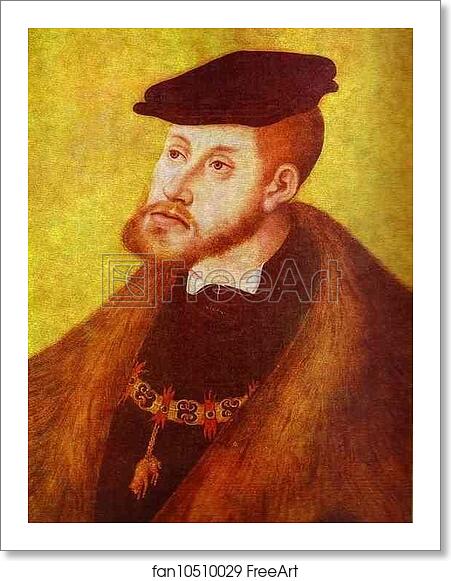 Free art print of Portrait of Charles V by Lucas Cranach The Elder Free art print of Portrait of Charles V by Lucas Cranach The Elder