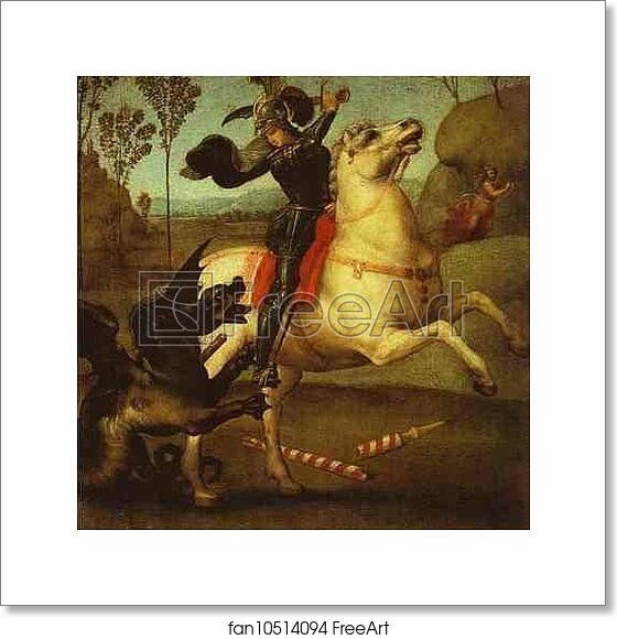 Free art print of St. George by Raphael Free art print of St. George by Raphael