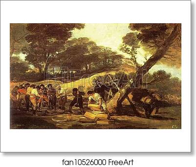 Free art print of Powder Factory in the Sierra by Francisco De Goya Y Lucientes