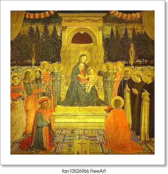 Free art print of San Marco Altarpiece by Fra Angelico