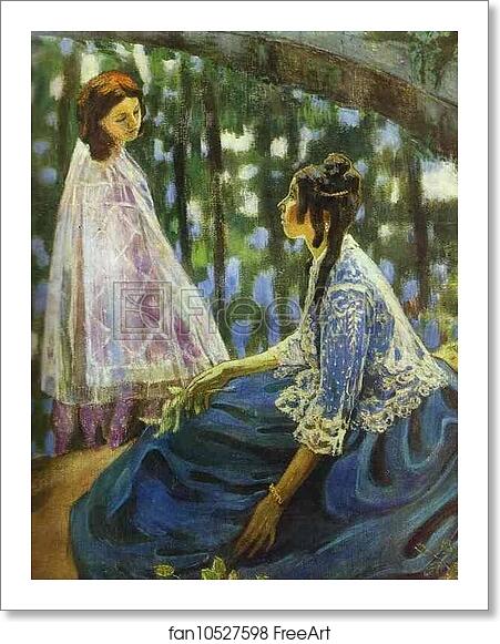 Free art print of The Pool. Detail by Victor Borisov-Musatov Free art print of The Pool. Detail by Victor Borisov-Musatov