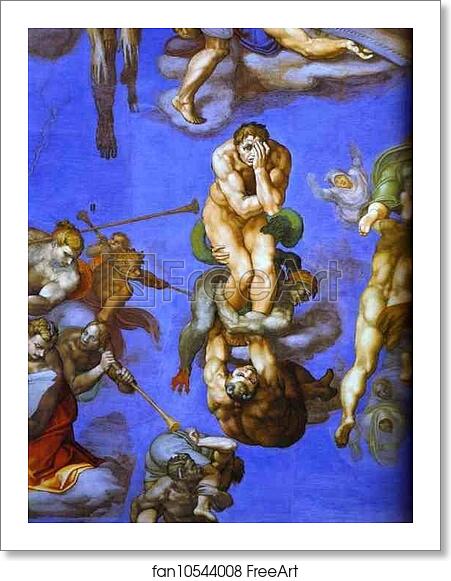Free art print of The Last Judgment. Detail by Michelangelo Free art print of The Last Judgment. Detail by Michelangelo