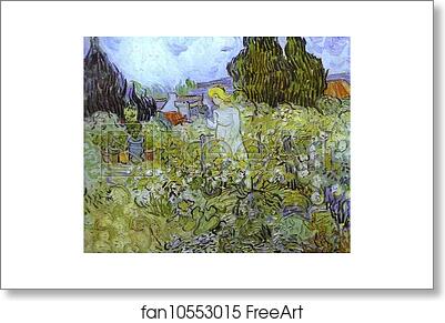 Free art print of Mmlle. Gachet in her Garden at Auvers-sur-Oise by Vincent Van Gogh