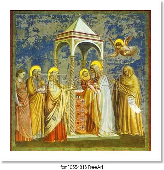 Free art print of The Presentation of Jesus in the Temple by Giotto