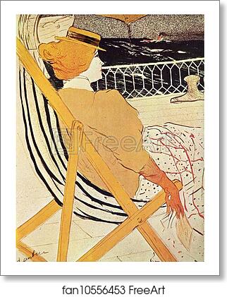 Free art print of The Unknown Lady Passenger of Cabin 54 on "Le Chili" by Henri De Toulouse-Lautrec