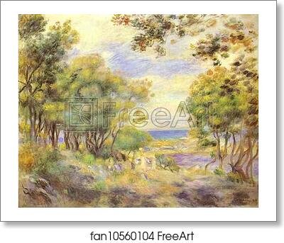 Free art print of Landscape at Beaulieu (Paysage à Beaulieu) by Pierre-Auguste Renoir